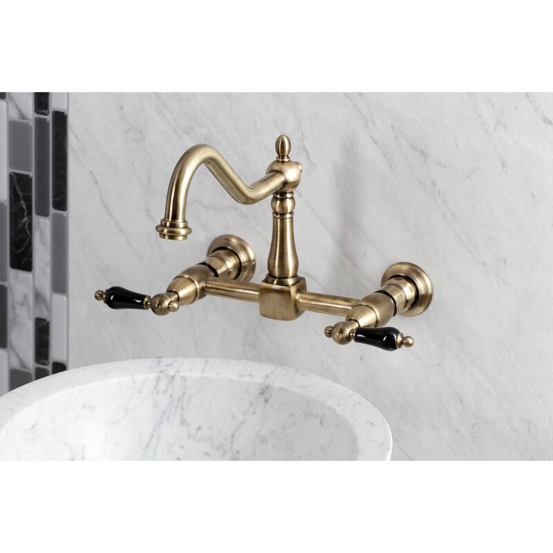 Kingston Brass Duchess 1.8 GPM Wall Mounted Bridge Kitchen Faucet