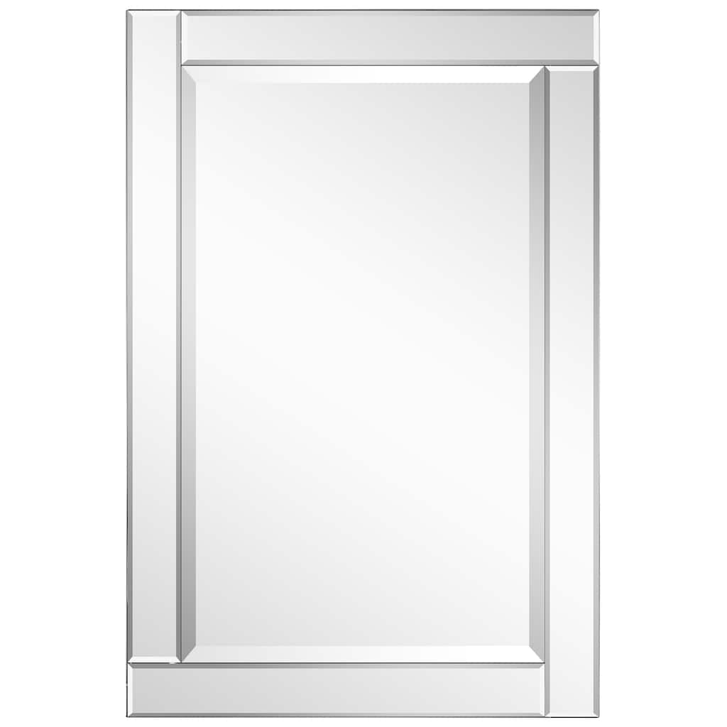 Moderno Beveled Rectangle Wall Mirror, Bathroom Mirror, 24 in. x 36 in. - Clear - 24 x 36