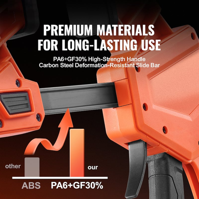 Bar Clamps for Woodworking, Even Pressure, High-strength Plastic and Carbon Steel, Wood clamps for Woodworking Metal Working