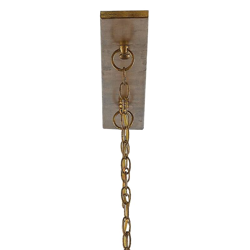 Currey & Company Maximus Gold Chandelier - 16"h x 47"w x 13"d