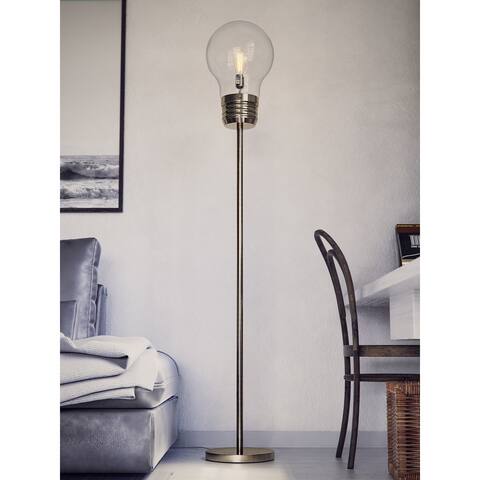 Thomas Antique Brass Floor Lamp
