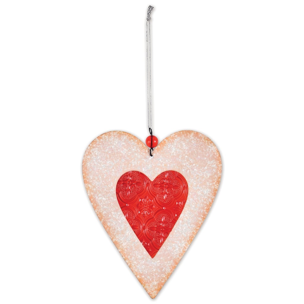 Sugar Cookie Heart Ornament -Set of 2