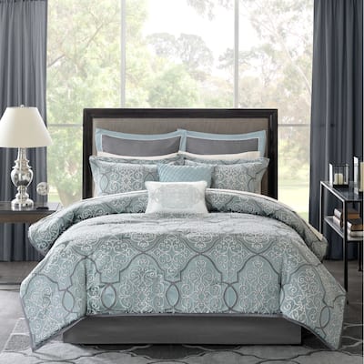 Madison Park Anouk 12 Piece Comforter Set with Cotton Bed Sheets