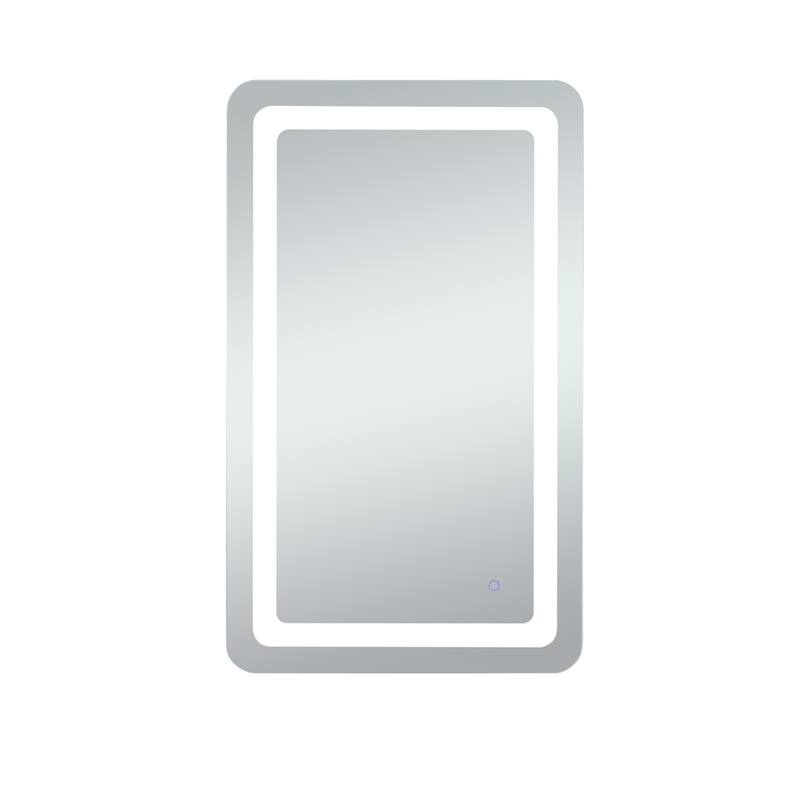 Indigo Home 20in x 40in soft edge LED mirror - Glossy white