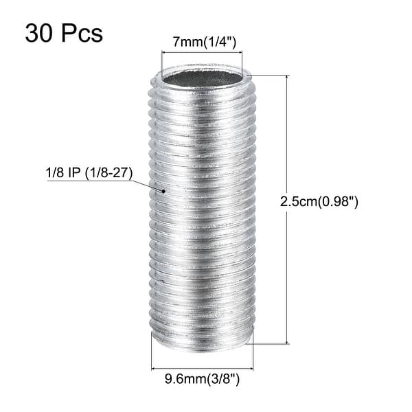 Lamp Pipe 1/8IP All Thread 2.5cm Long Extension Rod Coupling Connector ...