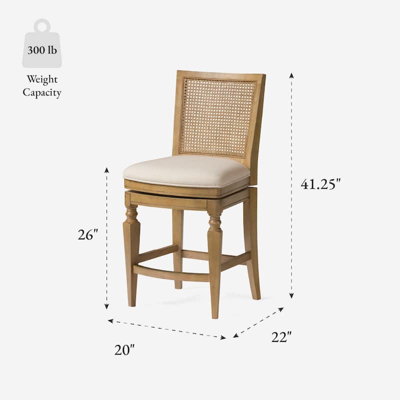 Maven Lane 26" Sonoma Swivel Counter Height Kitchen Stool