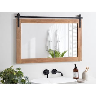 Kate and Laurel Samuels Wood Framed Wall Mirror