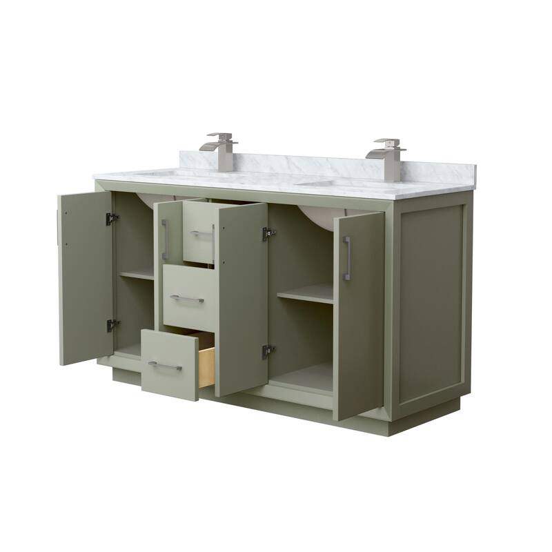Wyndham Collection WCF414160D-NAT-UNSMXX Strada 60" Free Standing