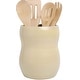 preview thumbnail 23 of 97, Palais Essentials Ceramic Utensil Crock Utensil Holder Pastel Yellow Belly