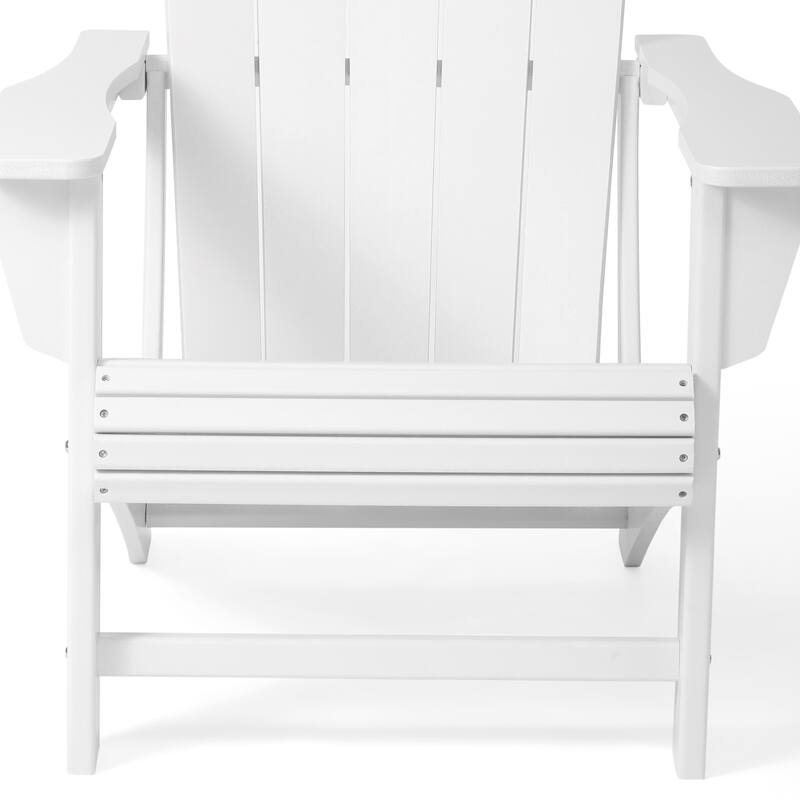 Aderson Outdoor Poly Adirondack Chairs with Cupholders (Set of 4)