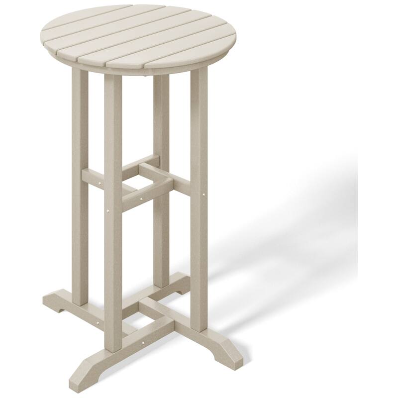 Laguna Hdpe All Weather Outdoor Patio 24" Round Counter Bistro Table