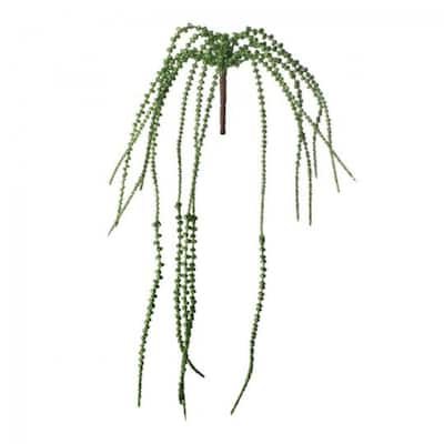 Glitter Hanging Senecio Vine Faux Plants And Trees