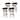 Glitzhome Set of 4 Modern Counter or Bar Height Faux Leather Swivel Upholstered Pub Stools