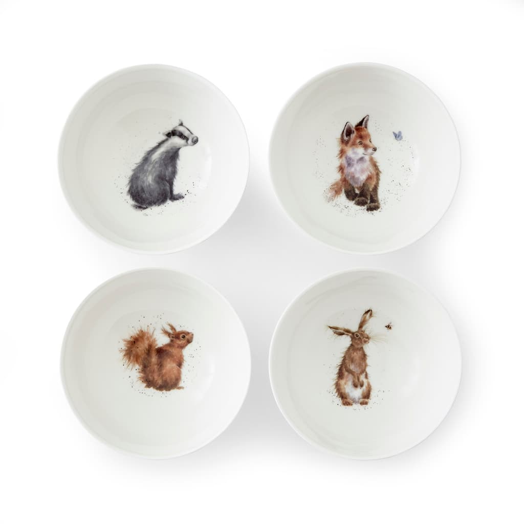 Portmeirion Wrendale Designs Deep Bowls, Set of 4 - 6.5-inch