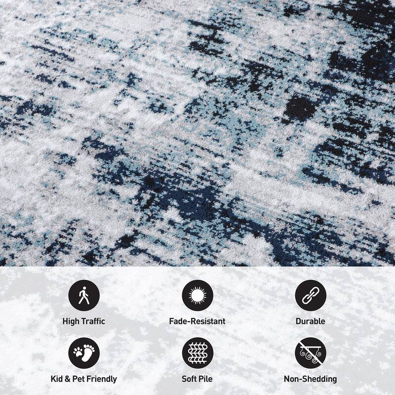 Contemporary Chic Abstract Design Area Rug