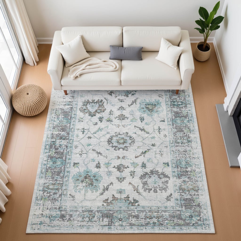 Premium Washable Super Soft Vintage Traditional Mayfield Rug