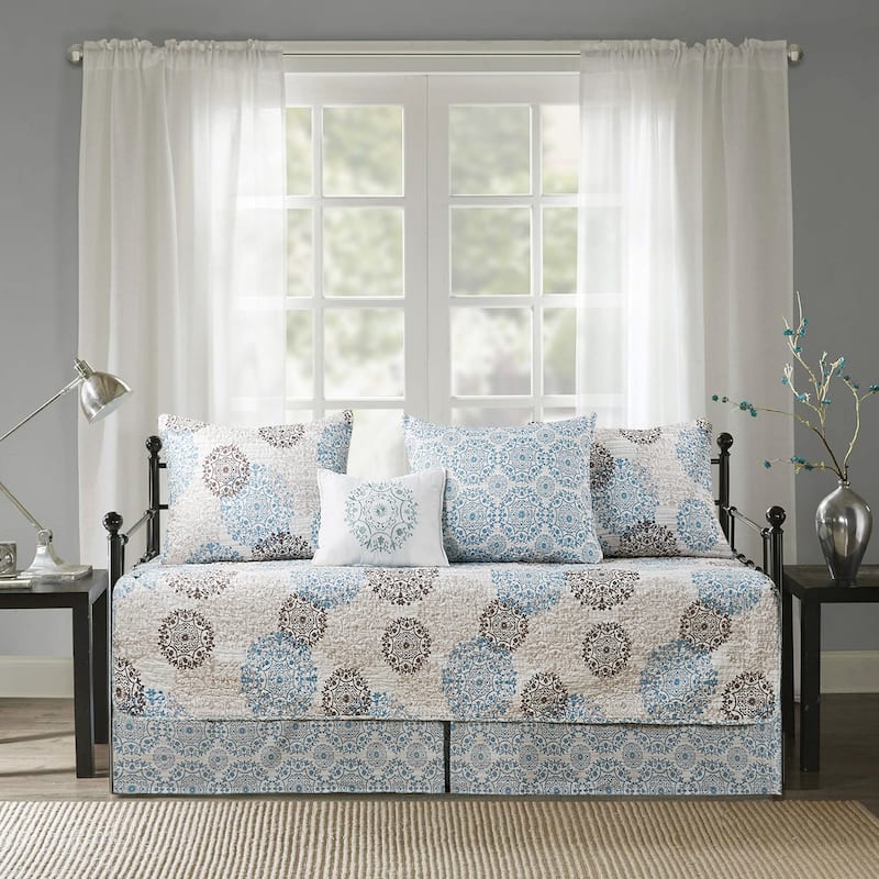 Serenta 6 Piece Cotton Blend Daybed Bedspread Coverlet Set - 75" x 39"