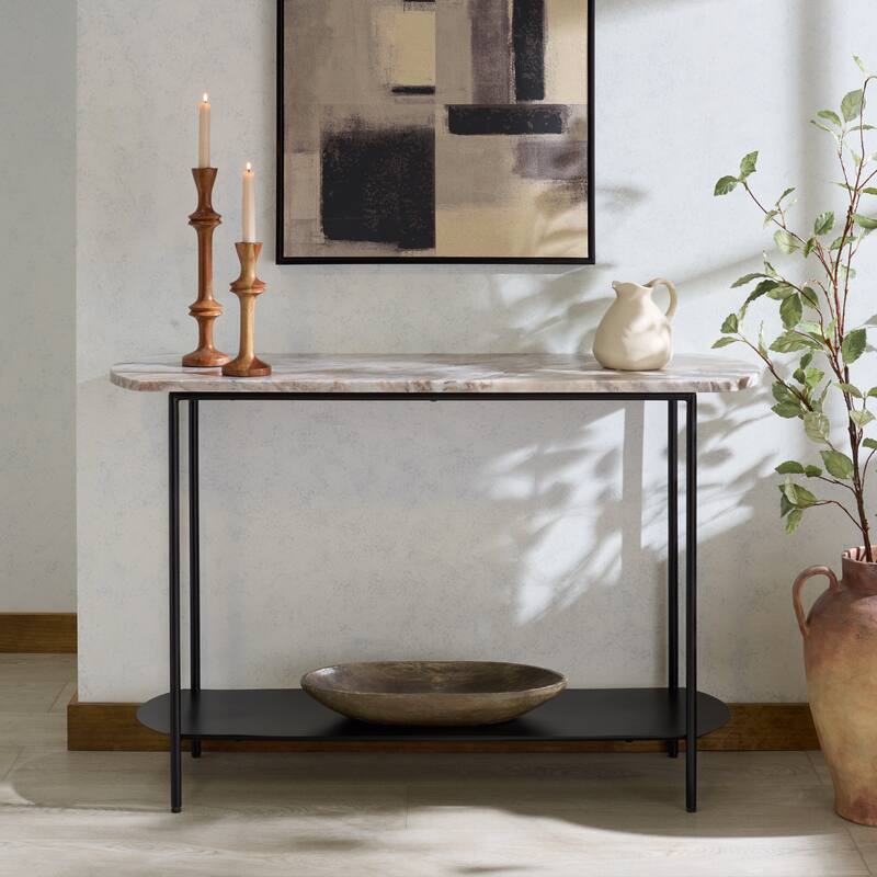 SAFAVIEH Couture Macklyn Oval Console Table - 47"W x 16"D x 31"H