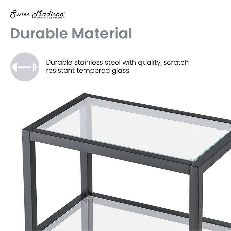 Pierre 16"X20"X10" Wall-Mounted Linen Cabinet In Matte Black - 15.7" x 9.8" 19.7"