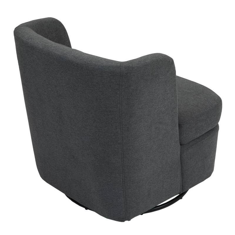 360°Swivel Barrel Chair with Cushion