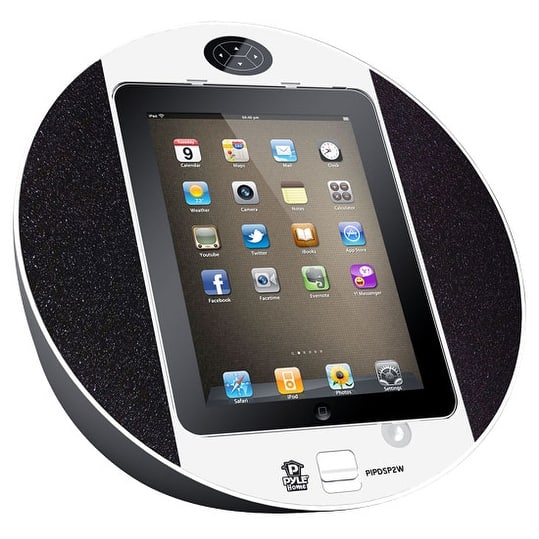 Ipod Iphone Ipad Touch Screen Dock With Built In Fm Radio Alarm Clock White Overstock 15897093