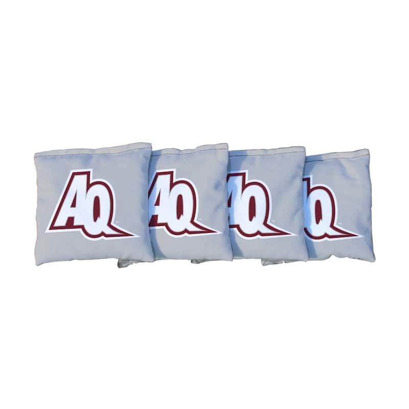 Black Aquinas College Saints Cornhole Bags - All-Weather Resin Filled