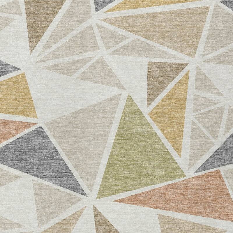 HomeRoots Geometric Transitional Rectangle Outdoor Rug