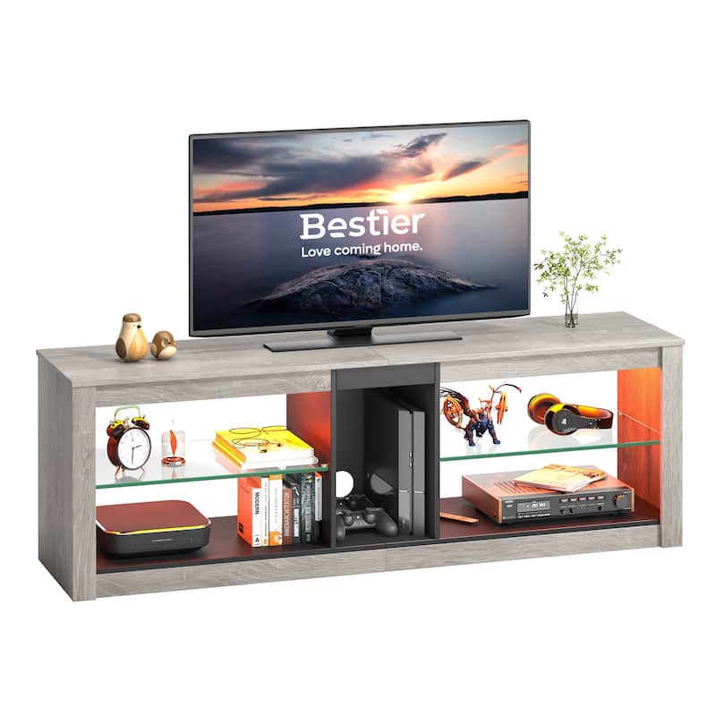 55 inch Entertainment Center LED TV Stand up to 65 Inch TVs for Living Room - 55 inches