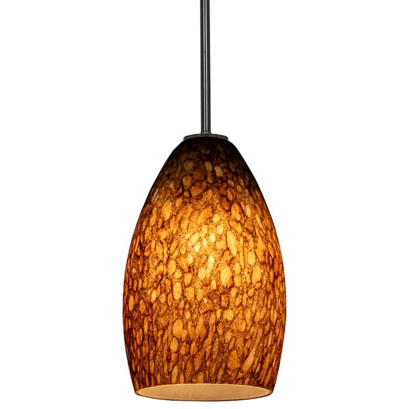 Access Lighting Champagne 1 Light LED Pendant - 5" Wide with Brown