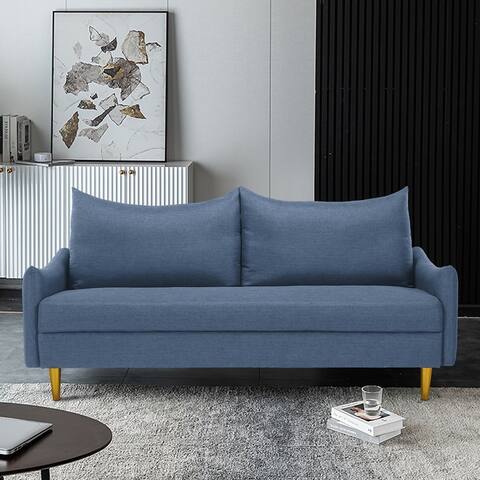 66.9" Modern Design Couch Sofa Loveseat with Polyester&Curved Arms