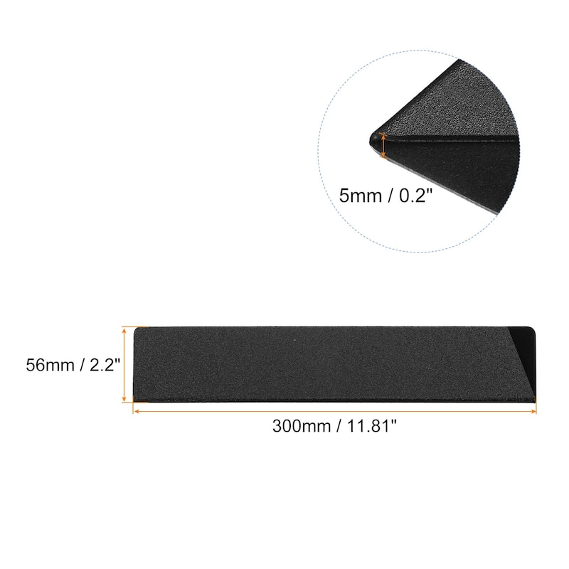 Knife Edge Guards ABS Knife Cover Sleeves Knife Blade Protector - Black - 11.8"x2.2"