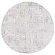 preview thumbnail 22 of 21, SAFAVIEH Whisper Hanako Contemporary Fringe Rug 6'7" Round - Light Grey/Beige