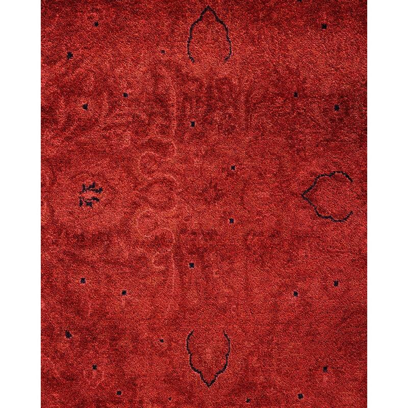 Fine Vibrance, One-of-a-Kind Hand-Knotted Area Rug - Red, 9' 1" x 12' 8" - 9' 1" x 12' 8"