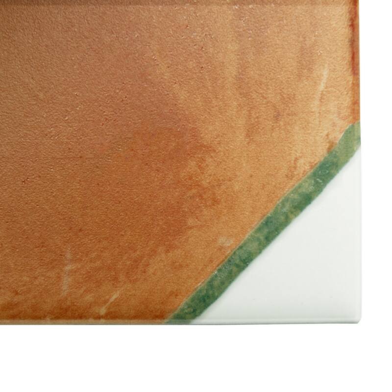 Merola Tile Sentier des Ocres Coin Green 7-7/8" x 7-7/8" Porcelain Floor and Wall Tile