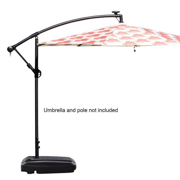 Shop Black Friday Deals On Costway 60l Universal Offset Patio Umbrella Base Plastic Weighted Fill Overstock 22372627