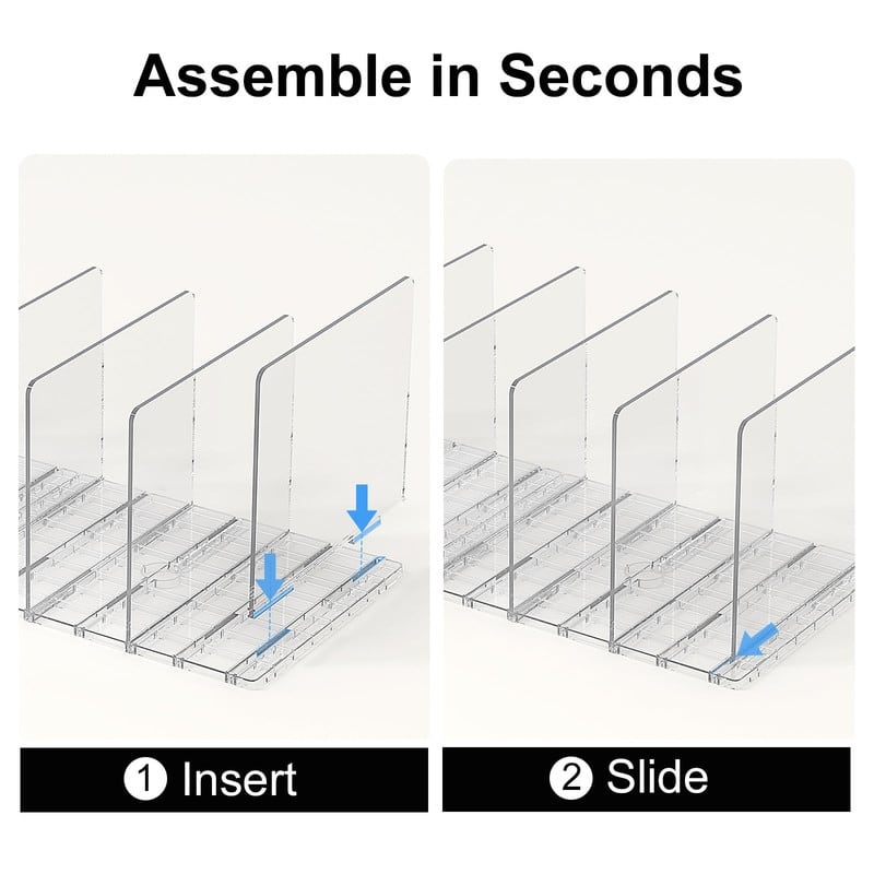 Adjustable Acrylic Purse Organizer – Shelf Divider for Closets