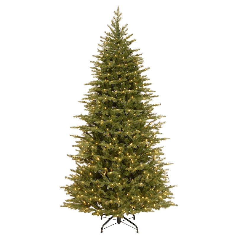 National Tree Company 7.5 ft. Feel Real Nordic Spruce Slim Hinged Tree