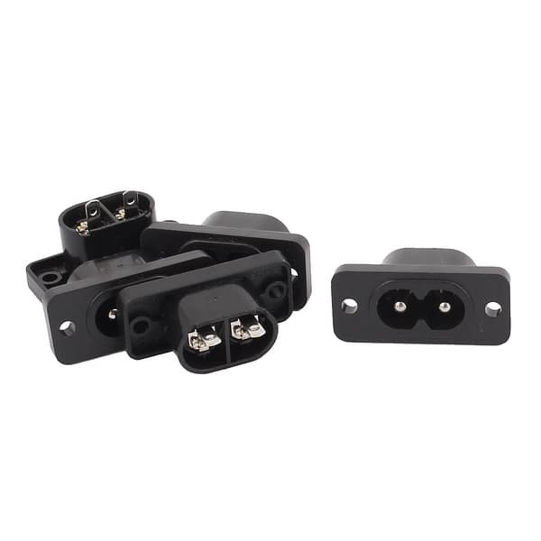 AC 250V 25A Male IEC 320 C8 Inlet 2 Terminals Power Socket Connector ...