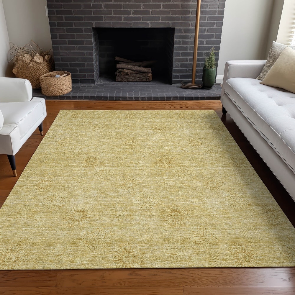 Premium Washable Super Soft Floral Imprints Mayfield Rug