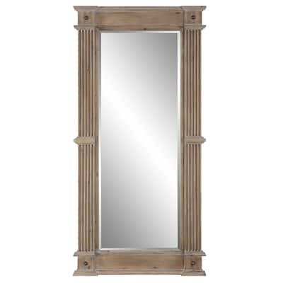 Uttermost McAllister Natural Wood Oversized Mirror - 39.75"x 80.75"
