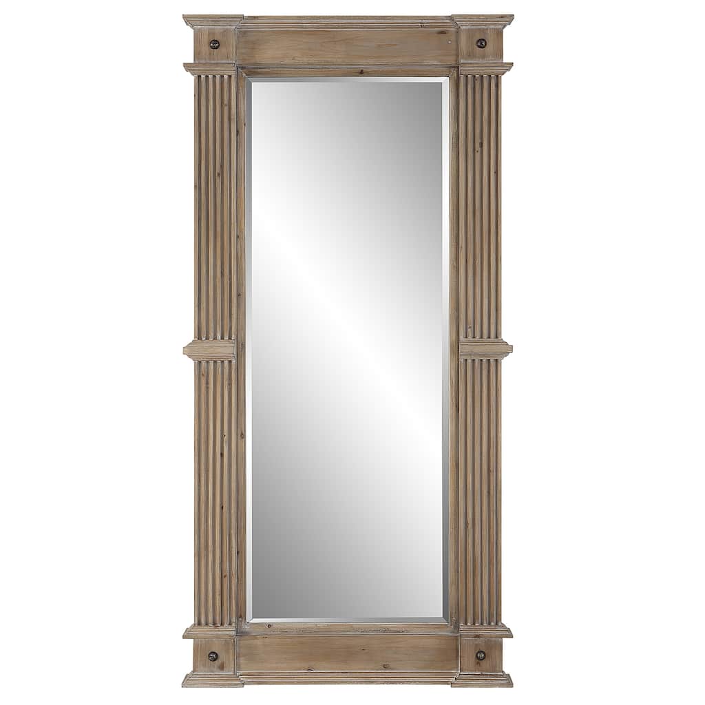 Uttermost McAllister Natural Wood Oversized Mirror - 39.75"x 80.75"