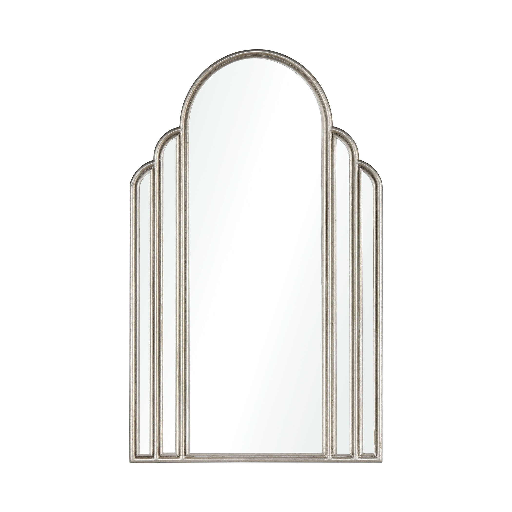 Shop 25 75 Silver Arch Shaped Wall Mirror Art Deco Overstock 29148233