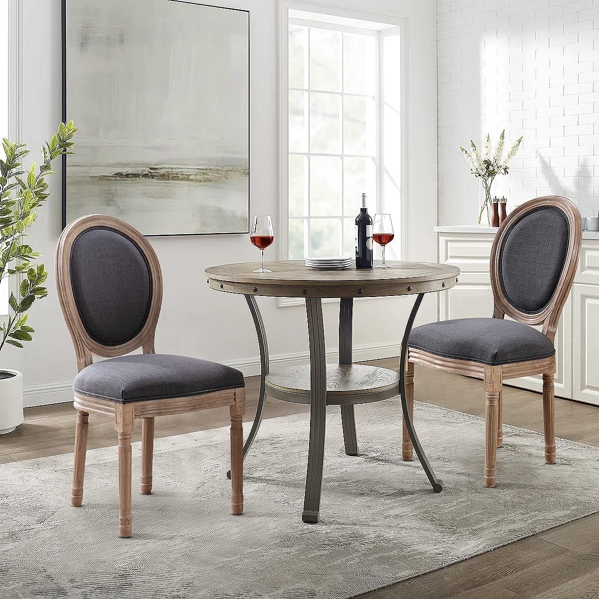 French grey dining sale chairs