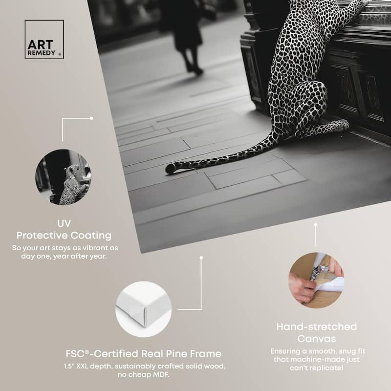 Jewels and Jaws Canvas by Art Remedy, Gallery Wrapped