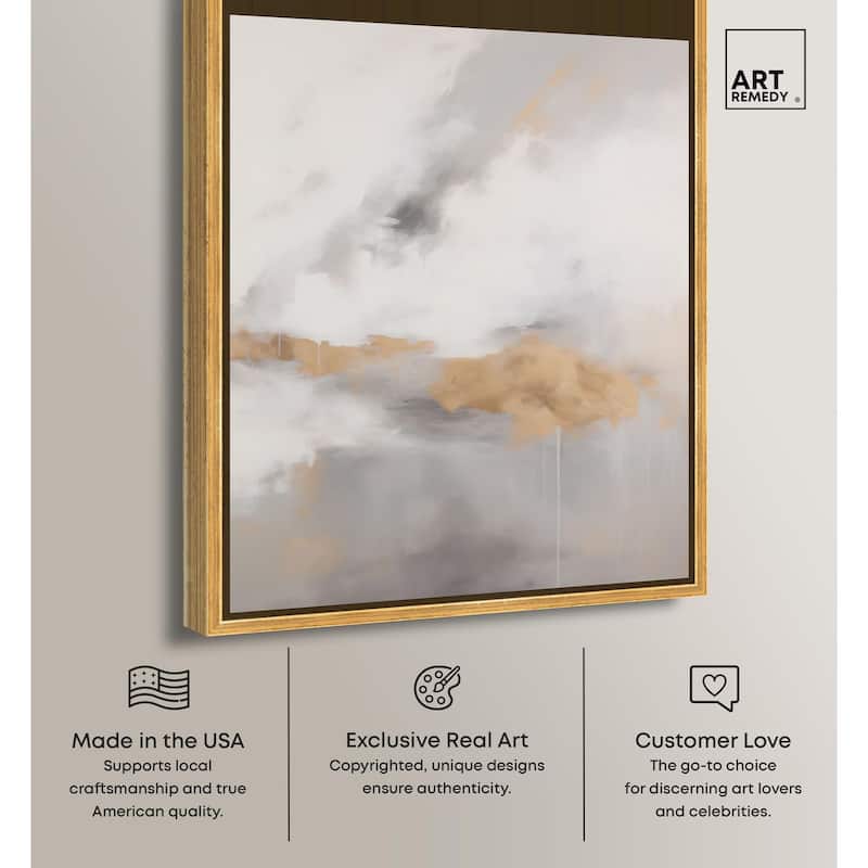 Fleeting Gold II Canvas by Art Remedy