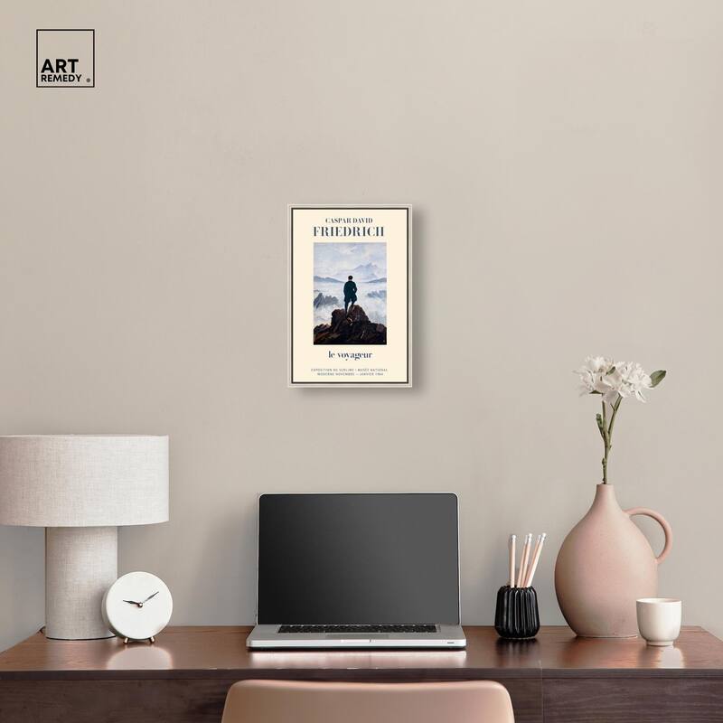 Wanderer in a Sea of Mist Canvas by Art Remedy
