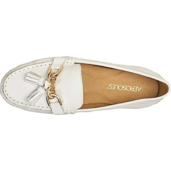 white leather moccasins womens