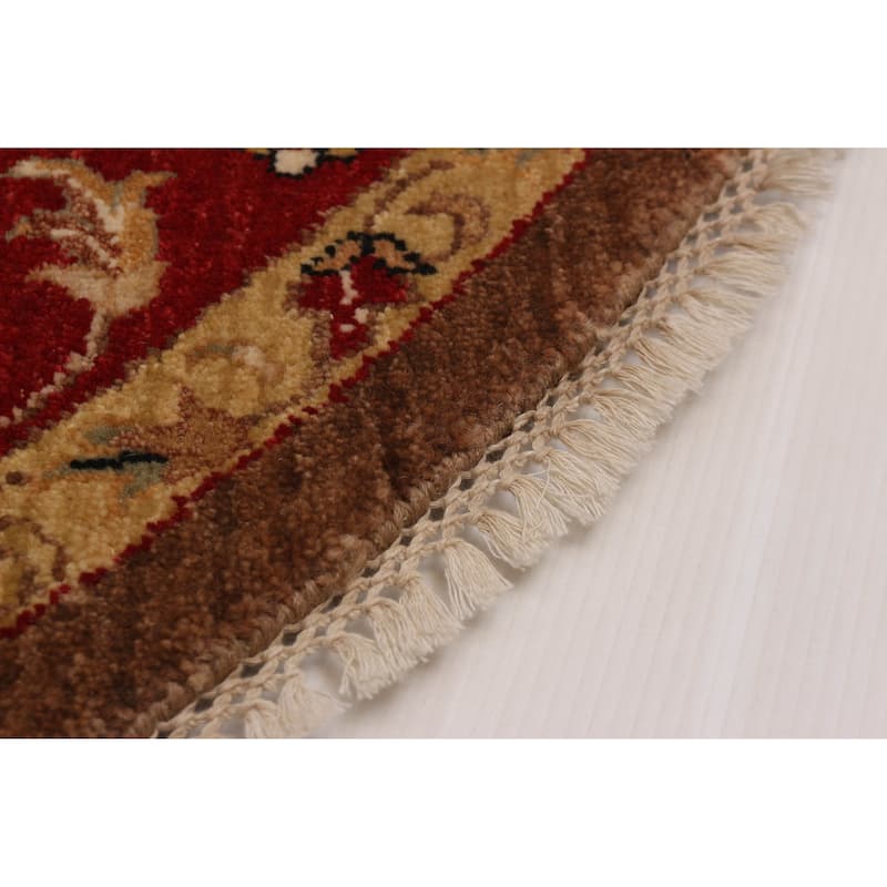 ECARPETGALLERY Hand-knotted Jamshidpour Brown Wool Rug - 6' x 6'