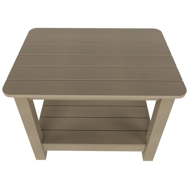 Vineyard HIPS Outdoor Eco-Friendly Coffee Table and Side Tables (3-Piece Set)