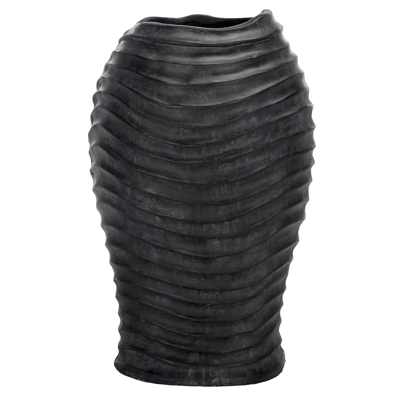 SAFAVIEH Outdoor Patio Furniture Damian Planter Pot - 10"W x 9"D x 17"H